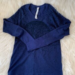 Lululemon Swiftly longsleeve Navy *Regular length Size 8